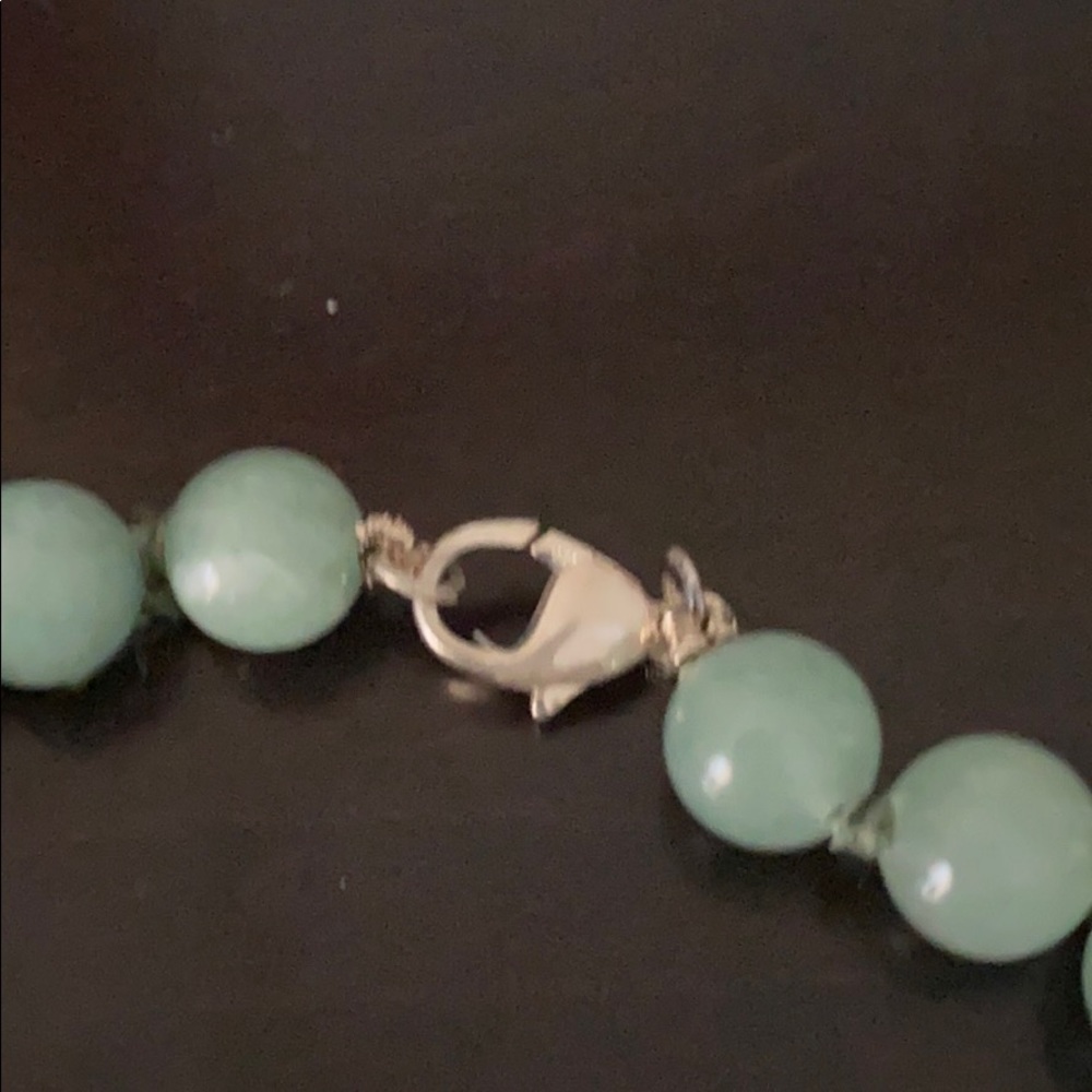 Tiffany & Co silver and green stone bracelet - Picture 4 of 6